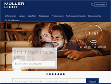 Tablet Screenshot of mueller-licht.de